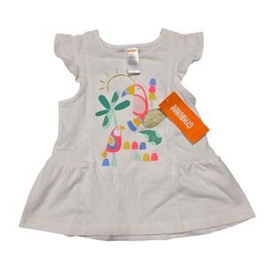 NEW Gymboree Girls White Tropical Birds Dress Size 2T‎ Toddler Summer Outfit